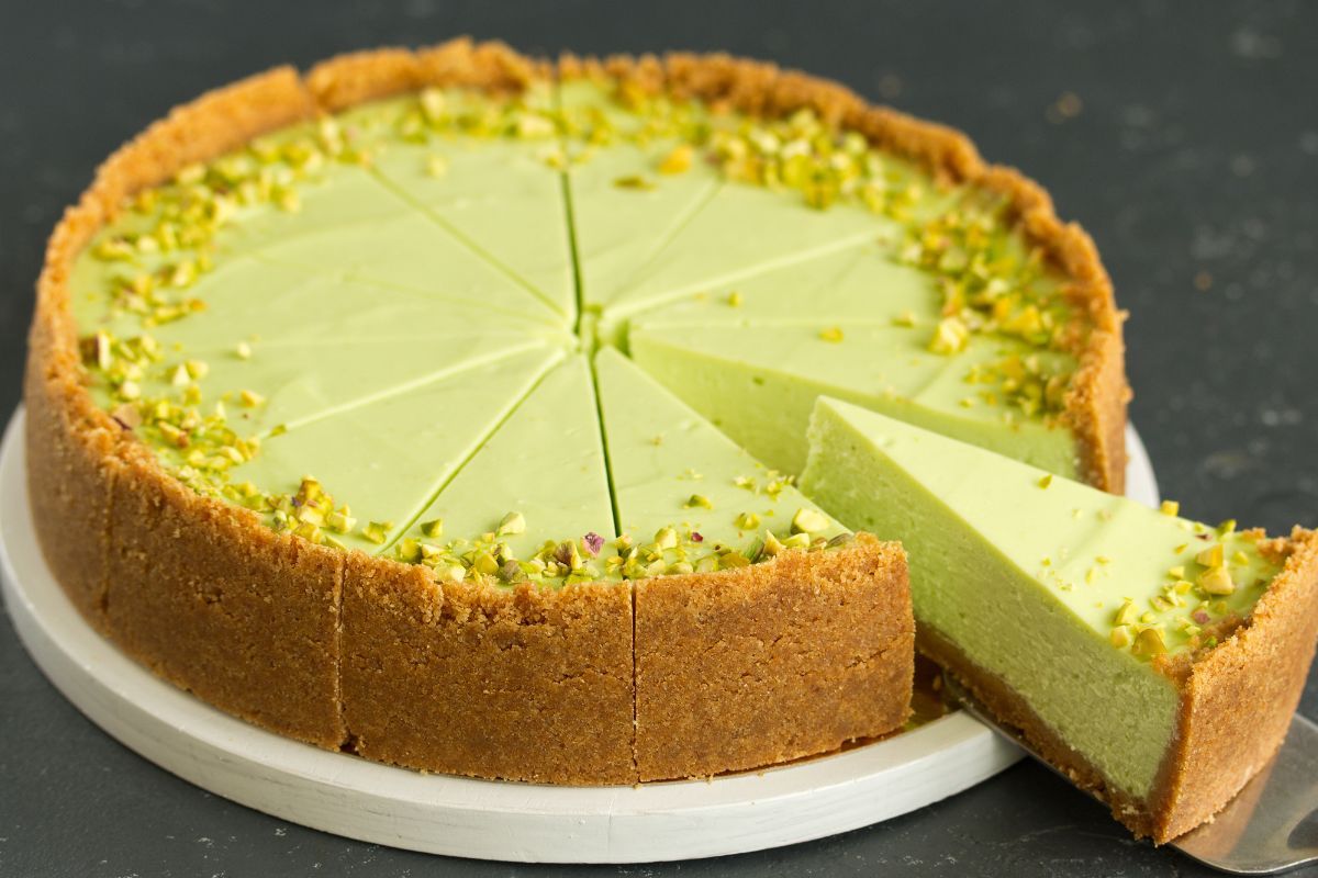 pistaciovy cheesecake